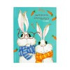 Феникс + Дневник школьный (1-4 класс) A5+ 48 л. Кролики в шарфиках 49336 Фото 1.