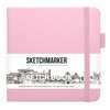 SKETCHMARKER Блокнот для зарисовок 140 г/м2 A5- 12 х 12 см твердый переплет 80 л. 2315002SM розовый Фото 1.