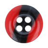 Пуговица рубашечная/блузочная Gamma GF 0021 18  ( 11 мм) №С820/А008 красный/черный Фото 1.
