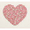 Набор для вышивания PANNA SO-7292 Сердце из слов 18.5 х 16.5 см Фото 1.