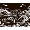Hobbius SGHK Набор для творчества Гравюра 20 x 25.5 см №30 Лебеди (серебро) Фото 1.