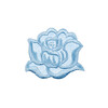Gamma Термоаппликация №69 №1445F роза голубая 4х4.5 см Фото 1.