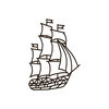 Eco Wood Art Деревянный интерьерный пазл Design Корабль (Парусник) edes-ship Фото 1.