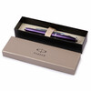 PARKER Перьевая ручка Parker Urban Premium Amethyst Pearl в подарочной коробке 0.5 мм 1906860 серебристый корпус цвет чернил: синий Фото 4.