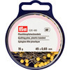 PRYM 028485 Иглы для закалывания шарики сталь 15 г 45 мм в пластиковой упаковке с европодвесом желтые Фото 1.