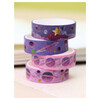 ILIKEGIFT Набор декоративного скотча 4шт в уп. 1 см х 2 м 4 шт. Astronaut, purple 636H-01 Фото 2.