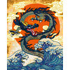 ФРЕЯ PNB/PLZ-160 Набор для раскрашивания по номерам ( с краской-металлик ) 50 х 40 см Азиатский дракон Фото 1.