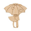 Заготовка для декорирования Mr. Carving ВД-646 Подвеска фанера 9 х 8.5 х 0.3 см Влюблённые под зонтом Фото 1.
