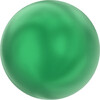 Бусина стеклянная 5810 10 мм в пакете под жемчуг кристалл изумрудный (eden green 2014) Фото 1.