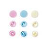 Кнопка PRYM 393007 PL Color Snaps пластик d 12.4 мм 30 шт. розовый/голубой/перламутровый Фото 2.