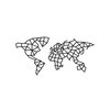 Eco Wood Art Деревянный интерьерный пазл Design Карта мира edes-map Фото 1.