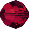 Бусина стеклянная 5000 цветн. 4 мм в пакете кристалл багряный (scarlet 276) Фото 1.
