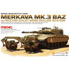 MENG TS-005 танк Merkava Mk.3 BAZ w/Nochri Dalet Mine Roller System 1/35 Фото 1.