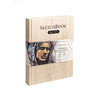 Малевичъ Скетчбук для графики GrafArt Dark Wood 150 г/м2 A5- 14.5 х 19 см твердый переплет 80 л. темный 401209 Фото 1.