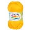 Пряжа ALPINA XENIA 100% мерсеризованный хлопок 50 г 240 м №014 желтый Фото 1.