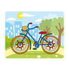 Hobbius FBT-02 Набор для творчества Аппликация фольгой 20 x 25 см №07 Велосипед Фото 1.