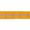 Лента атласная 12 мм ( 1/2 ) Gamma ALP-122 с рисунком 3 м F37/137 цветок/оранжевый Фото 1.