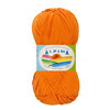 Пряжа ALPINA HOLLY 100% мерсеризованный хлопок 50 г 200 м №192 оранжевый Фото 1.