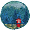 Набор для вышивания PANNA Живая картина JK-2145 Брошь. Дом у озера 5.5 х 5.5 см Фото 3.