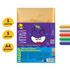 Лео Играй Цветная бумага металлизированная LPCP-04 80 г/м2 A4 21 х 29.7 см 10 л. 5 цв. . Фото 2.