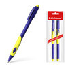 ErichKrause Ручка шариковая ErgoLine® Kids Ultra Glide Technology 0.35 мм 2 шт. 58524 желтая грип-зона цвет чернил: синий Фото 1.
