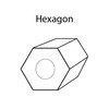 Бисер Япония MIYUKI 11/0 HEXAGON 01 2 мм 5 г №0131 прозрачный Фото 3.