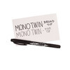 Tombow MONO Twin Линер двусторонний 0.4 и 0.8 мм, масляные чернила, водостойкие , OS-TME33 чёрный Фото 2.