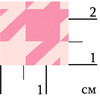 Ткань для пэчворка PEPPY БАБУШКИН СУНДУЧОК 50 x 55 см 140±5 г/кв.м 100% хлопок БС-25 гусиная лапка ярко-розовый Фото 2.