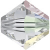 Бусина стеклянная 5328 Crystal AB 3 мм в пакете кристалл перламутр (Crystal AB 001) Фото 1.
