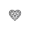 Eco Wood Art Деревянный интерьерный пазл Design Сердце edes-heart Фото 1.
