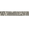 Gamma хлопковая лента с рис. CLP-161 16 мм 5/8  3 м N093_113 Newspaper Фото 1.