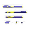 ErichKrause Ручка шариковая ErgoLine® Kids Ultra Glide Technology 0.35 мм 2 шт. 58524 желтая грип-зона цвет чернил: синий Фото 4.