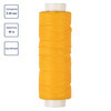 Промысел Нитки вощёные кручёные (полиэстер) LC-005 для кожи 0.45 мм 40 м № 009 жёлтый Фото 3.