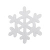 Термоаппликация BLITZ №5 5-14 снежинка белая 5х5 см Фото 1.