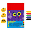 Лео Играй Цветная бумага бархатная LPCP-03 160 г/м2 A4 21 х 29.7 см 5 л. 5 цв. . Фото 2.