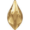 Желімделмеген жапсырмалы моншақ 2205 Crystal AB 14 х 5.7 мм кристалл пакетте ақшыл алтын (001 GSHA) Фотосурет 1.