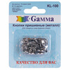 Жапсырмалы түймеше Gamma KL-100 металл d 10 мм 10 дана никель Фотосурет 1.