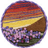 Набор для вышивания PANNA Живая картина JK-2150 Брошь. Поле на закате 5.5 х 5.5 см Фото 3.