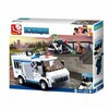 SLUBAN JB900041 Конструктор Полиция-Машина для перевозки заключенных, Мотоцикл 117 элемент. Фото 2.
