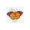 Набор для вышивания Алиса 0-148 Яркие бабочки. Оранжевая 9 х 8 см Фото 1.