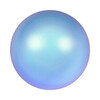 Бусина стеклянная 5810 радужные 8 мм в пакете под жемчуг кристалл св.сине-розовый (irid. lt. blue 948) Фото 1.