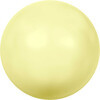 Бусина стеклянная 5810 6 мм в пакете под жемчуг кристалл нежно-желтый (yellow 945) Фото 1.