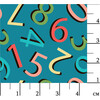 Ткань для пэчворка PEPPY ГРАМОТЕЙКА 50 x 55 см 146 г/кв.м 100% хлопок ГР-08 цифры синий Фото 2.