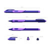 ErichKrause Ручка шариковая ErgoLine® Kids Ultra Glide Technology 0.35 мм 2 шт. 58527 фиолетовая грип-зона цвет чернил: синий Фото 4.