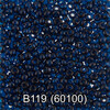 Бисер Чехия GAMMA круглый 2 10/0 2.3 мм 5 г 1-й сорт B119 т.голубой ( 60100 ) Фото 1.