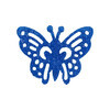 Термоаппликация BLITZ №5 5-08 бабочка ажур синяя 5.5х4.5 см Фото 1.