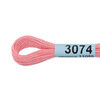 Нитки для вышивания Gamma мулине ( 3071-3172 ) 100% хлопок 8 м №3074 розовый Фото 2.