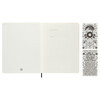 Moleskine Блокнот LE LORENZO PETRANTOI XLarge ( 190х250 мм) 88 л. линия белый/черный 1851358 Фото 2.