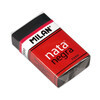 Milan Nata 7030 тікбұрышты жұмсақ өшіргіші 3,9 х 2,4 х 1 см CPM7030CF қара Фотосурет 1.