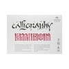 PALAZZO Планшет для каллиграфии 250 г/м2 A5 14.8 х 20.6 см склейка с одной стороны 12 л. ПЛ-2315 офсет слоновая кость Фото 2.